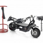 Scooter folded with Rack and Seat-tube seperate